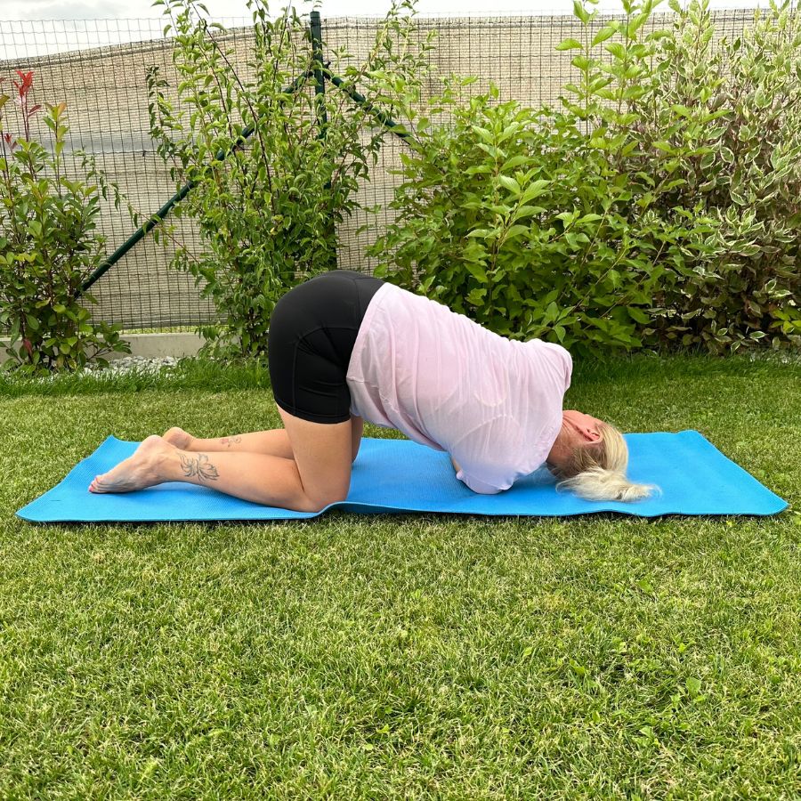 skolioza - protazeni do diagonaly